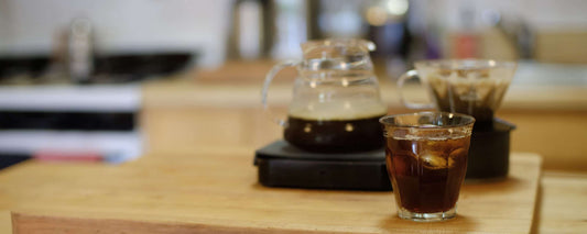 Flash brewed iced coffee