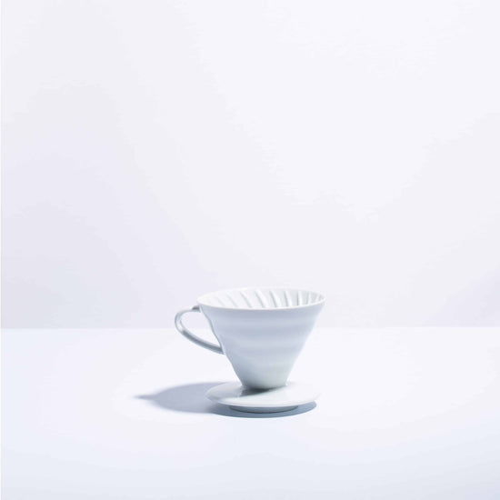 white ceramic v60