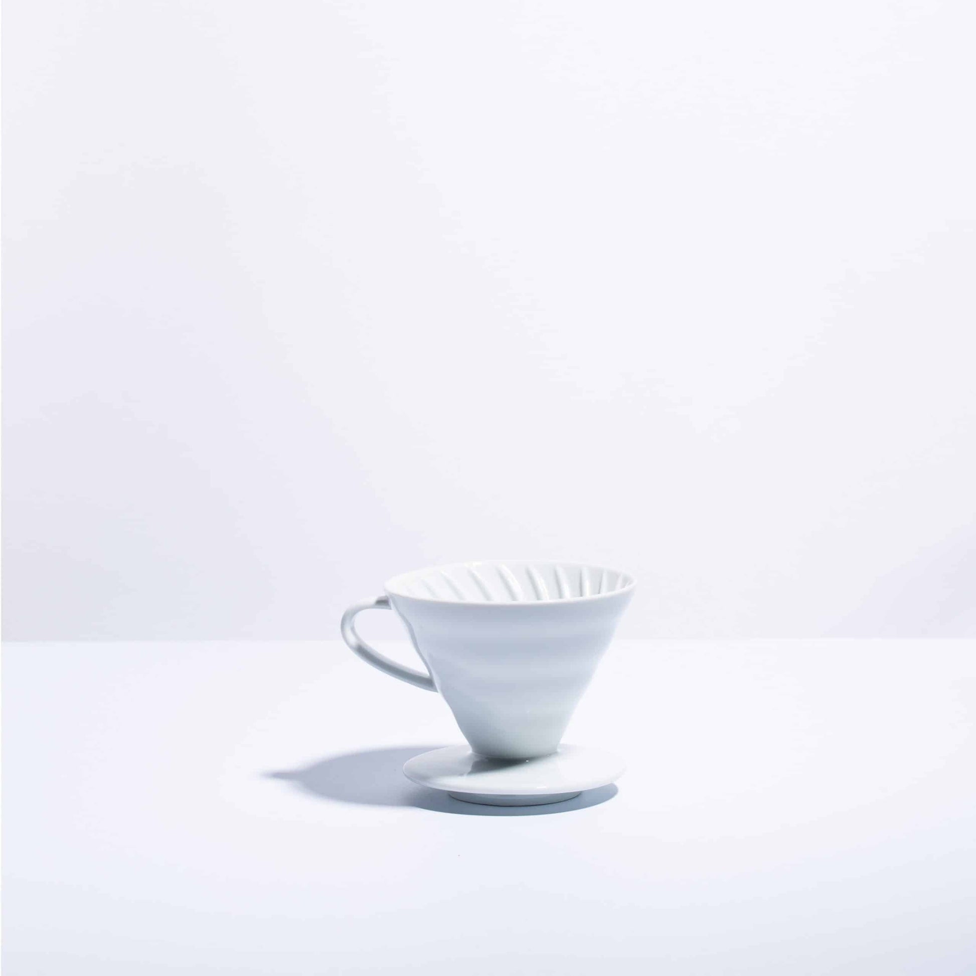white ceramic v60