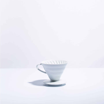 white ceramic v60