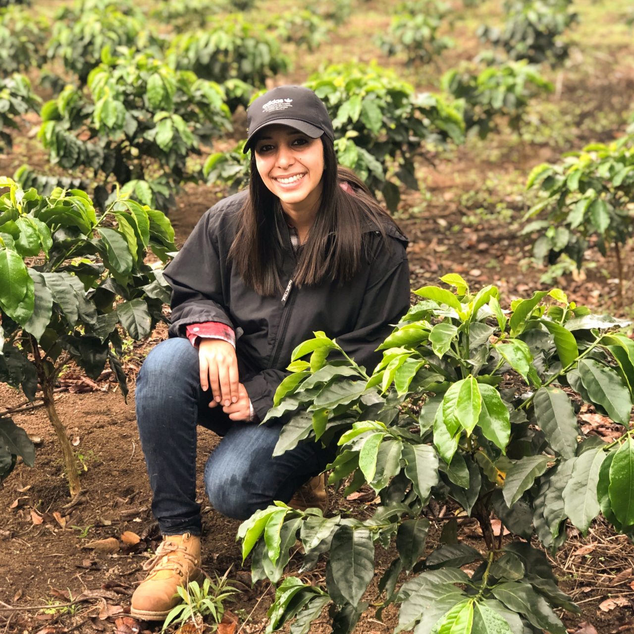 Andrea Rubi on her farm Finda Ruland 2 in Honduras